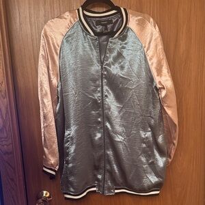 Forever 21 Shiny Silver Jacket
